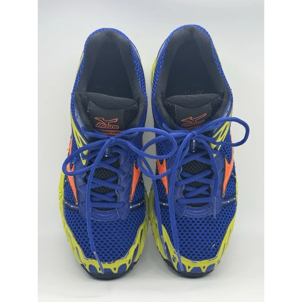 Mizuno Men's Wave Ascend 7 Trail Running Shoe Blue Orange Green Size 10